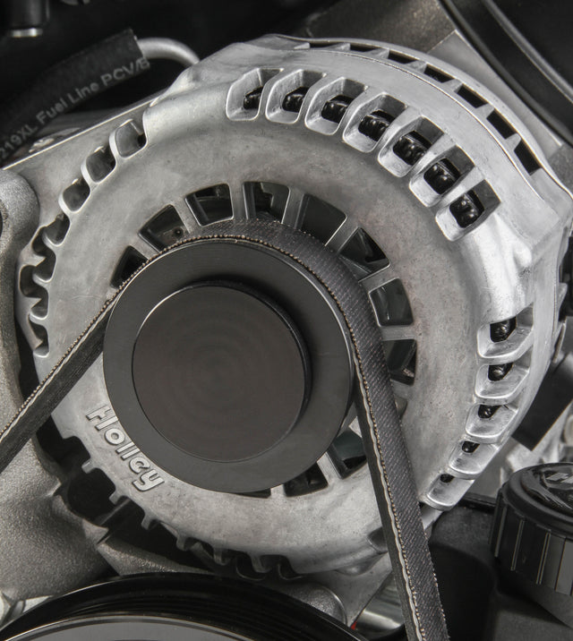 Holley 97-187 Alternator Pulley Cover Black