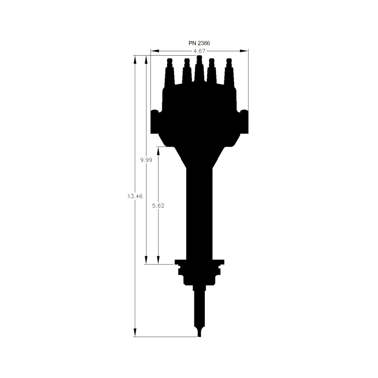 MSD Chrysler 383, 400 Dual Snyc Distributor - 2386