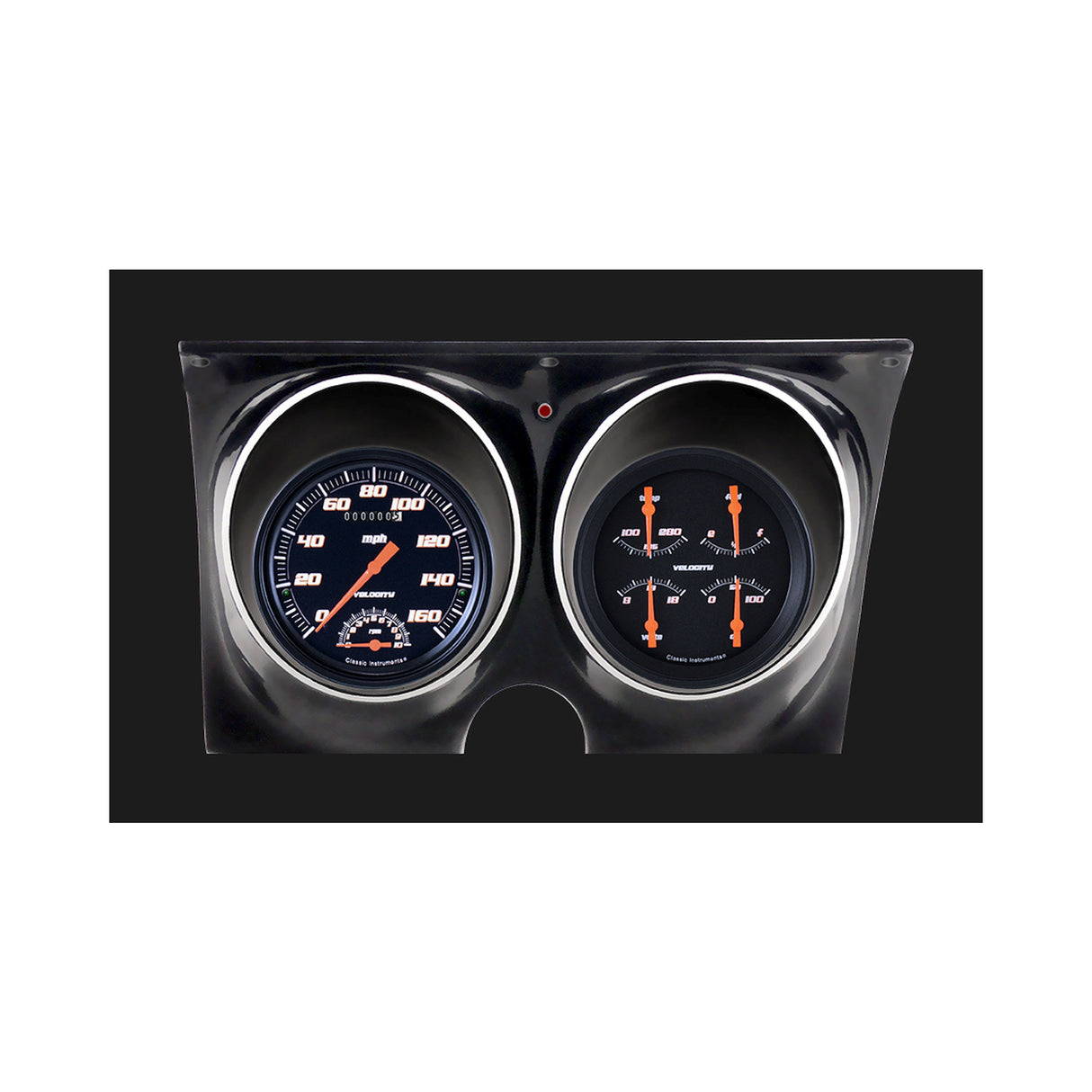 Classic Instruments Velocity Black 1967-68 Camaro / Firebird Package - CAM67VSB
