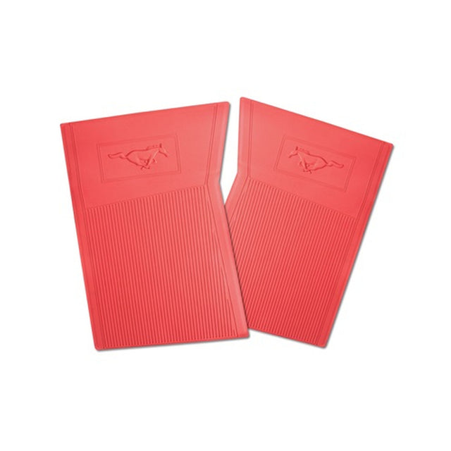 Scott Drake PVC Pony Floor Mats (Red) - C5ZZ-6513086-RD