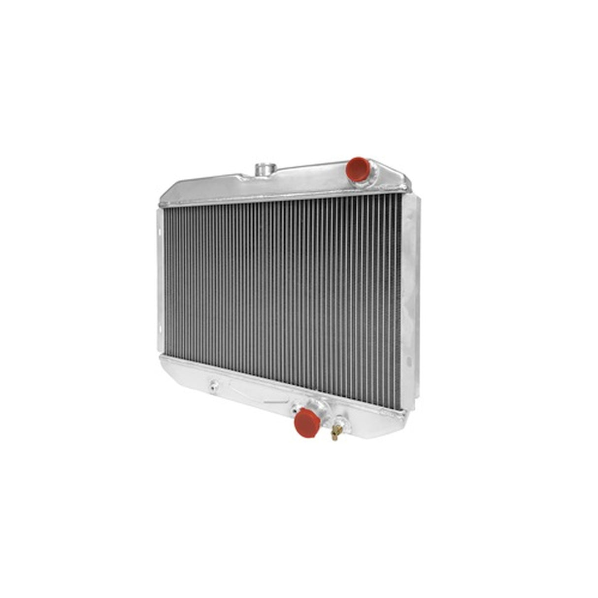 Scott Drake 1967-69 Mustang 24'' High Perf Aluminum Radiator SB w/ Trans Cooler - 338-2AL