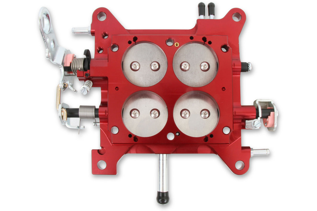Quick Fuel Billet Throttle Body Assembly 1 3/4" Red with Steel Plates 12-850 - 12-850QFT