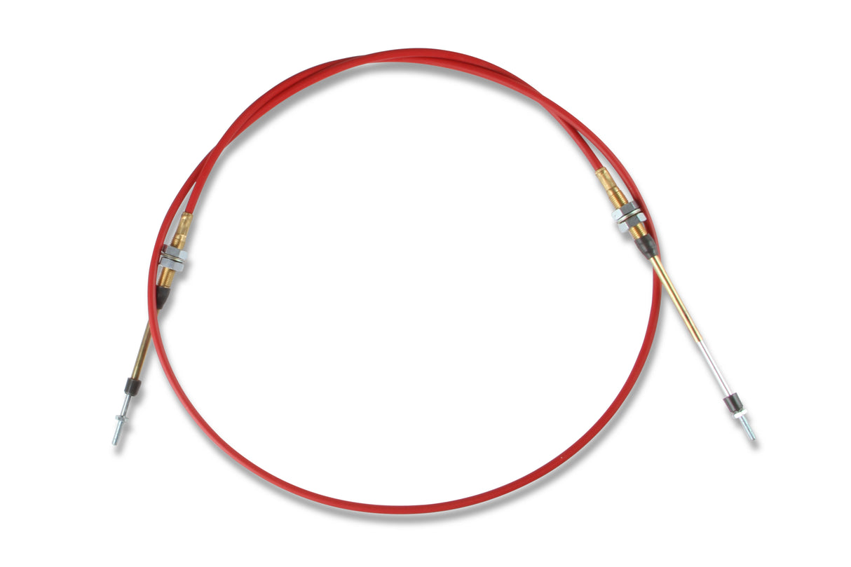 B&M Performance Shifter Cable - 6-Foot Length Double Threaded Ends - Red - 80506