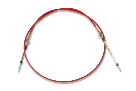 B&M Performance Shifter Cable - 6-Foot Length Double Threaded Ends - Red - 80506