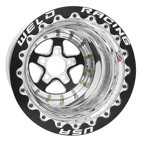 Weld Aluma-Star 15 x 12" Wheel, Black, Double Beadlock for M/T - WE88B-512282MB WE88B-512282MB