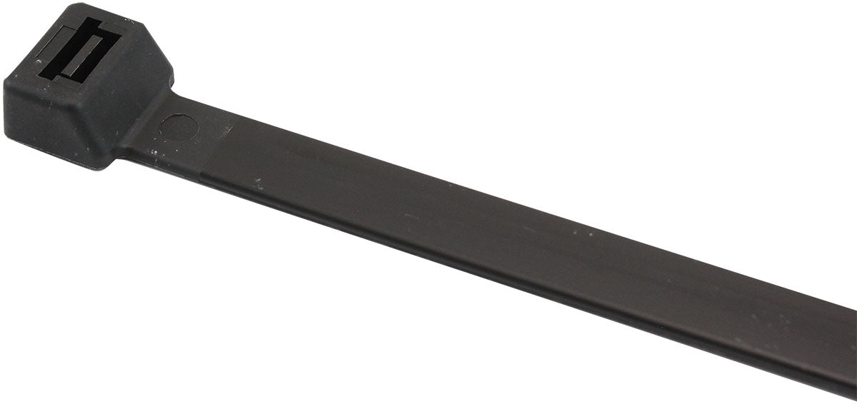 Aeroflow Standard Cable Ties 12.4mm Wide x 290mm Long - 100 Pack Nylon 66 Material, Black Colour (AF98-1229-100) AF98-1229-100