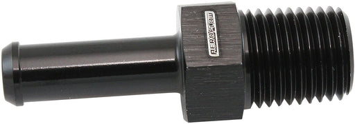 Aeroflow Male NPT to Barb Straight Adapter 1/4" to 5/16" Black Finish (AF841-04-05BLK) AF841-04-05BLK
