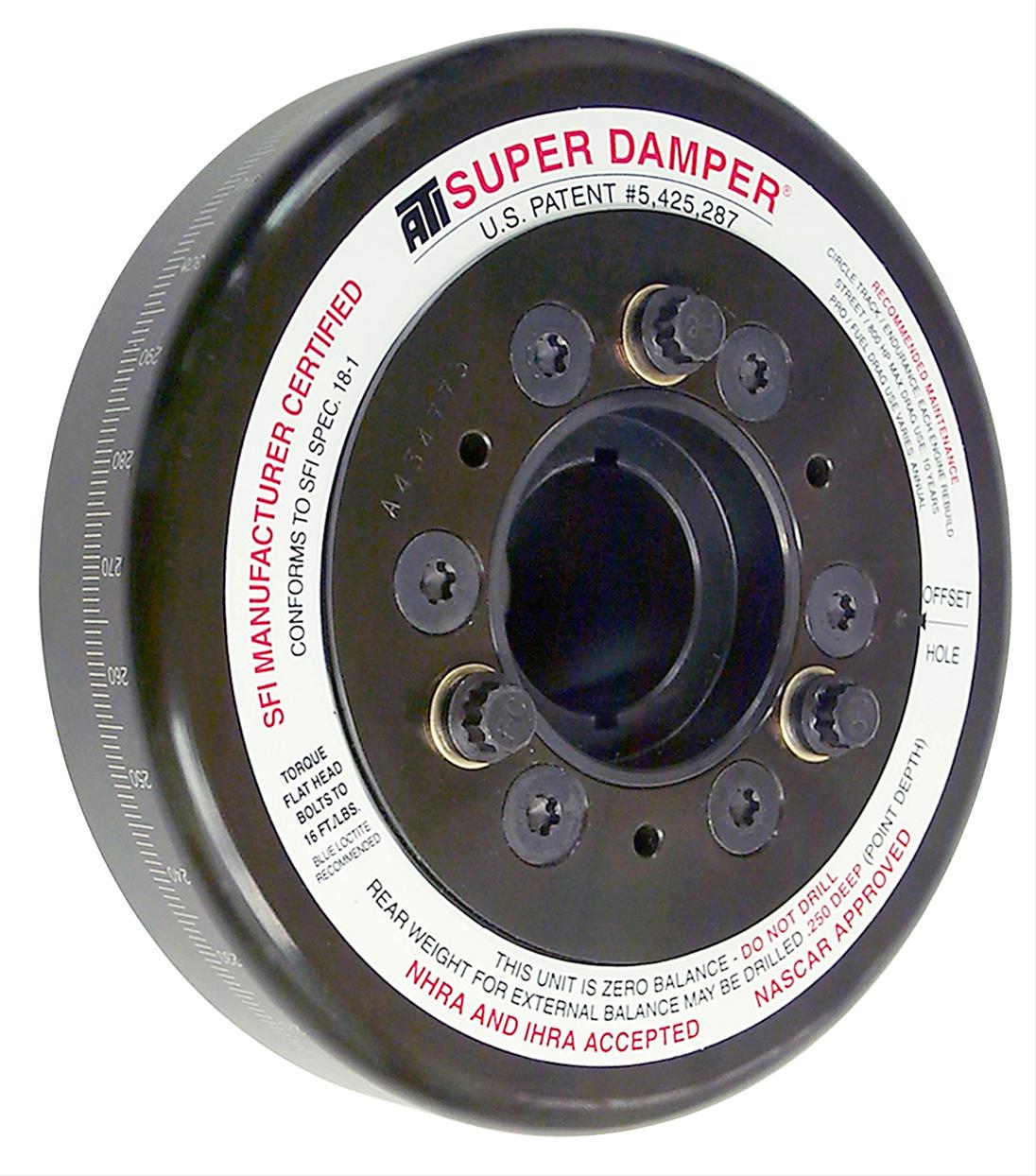 ATI Super Damper Harmonic Balancer 7.074" OD SFI-18.1 Dual Keyway - Steel