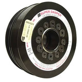 ATI Serpentine SFI 18.1 Super Damper - 7.425 in OD - Black Oxide - Internal Balance - Small Block Chevy