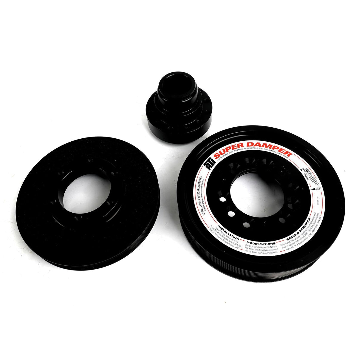 ATI Serpentine Super Damper - SFI 18.1 - Harmonic Balancer - 7.530 in OD - Internal Balance - Black Oxide - GM LS-Series