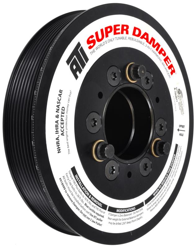 ATI Super Damper Harmonic Balancer - 7.480" OD - SFI 18.1 - Steel - Black - internal Balance - Mopar Gen III Hemi