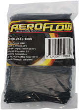 Aeroflow Heat Resistant Cable Ties 2.5mm Wide x 100mm Long - 1000 Pack Nylon 46 Material, Black Colour (AF98-2510-1000)