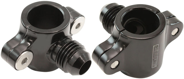 Aeroflow Clamp On Hard Line to Male AN Adapter 5/8" to -6AN - AF107-10-06BLK AF107-10-06BLK