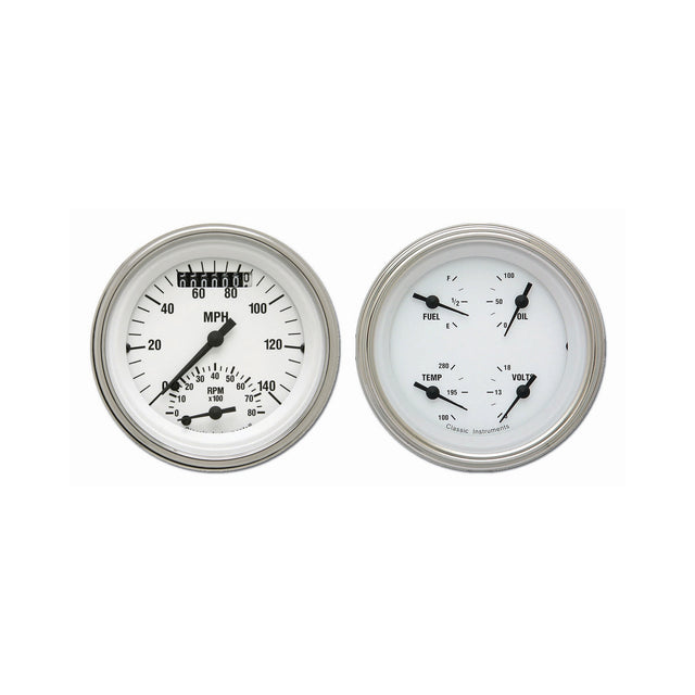 Classic Instruments White Hot Two Gauge Set - WH32SLF