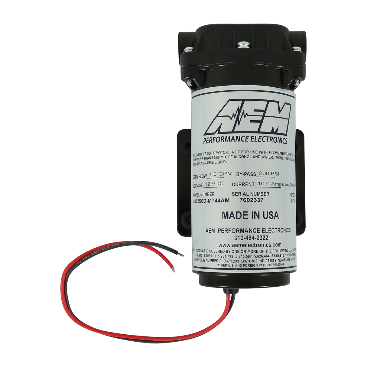 AEM Water/Methanol 3/8" NPT Pump - 30-3018
