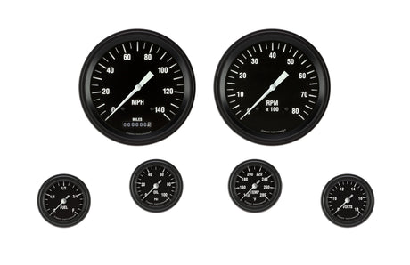Classic Instruments HOT ROD 2" FULL SWEEP 6 GAUTOGE SET-GM - HR151BLF