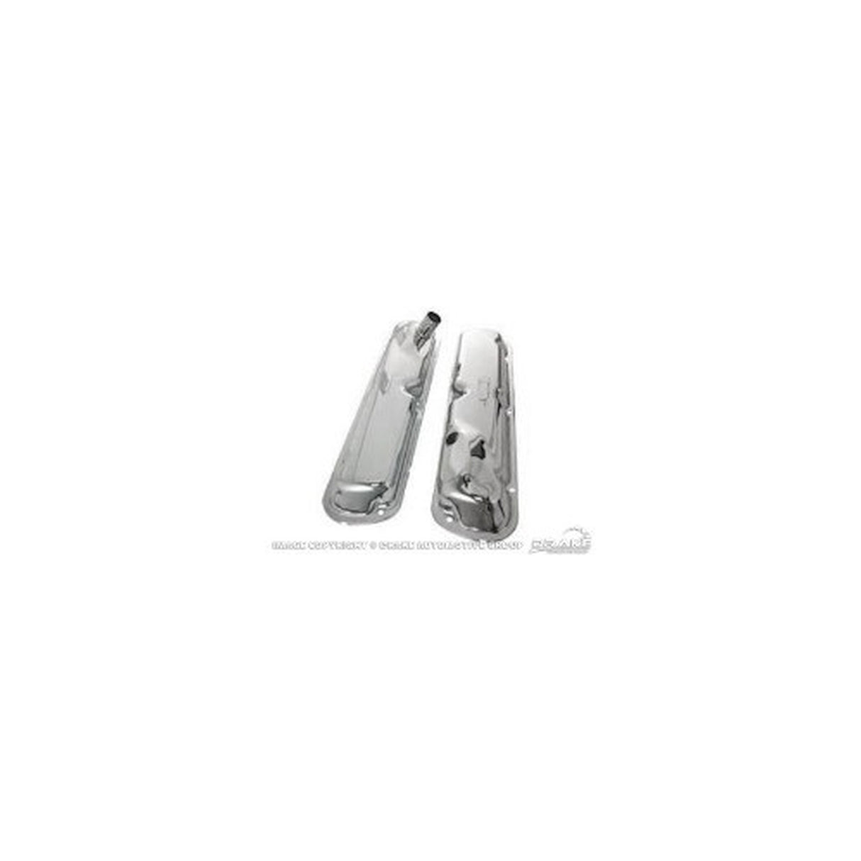 Scott Drake 1964-67 Small Block Ford Chrome Valve Covers Hi-Po Style - C5ZZ-6A582-C-D