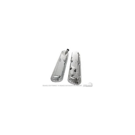 Scott Drake 1964-67 Small Block Ford Chrome Valve Covers Hi-Po Style - C5ZZ-6A582-C-D