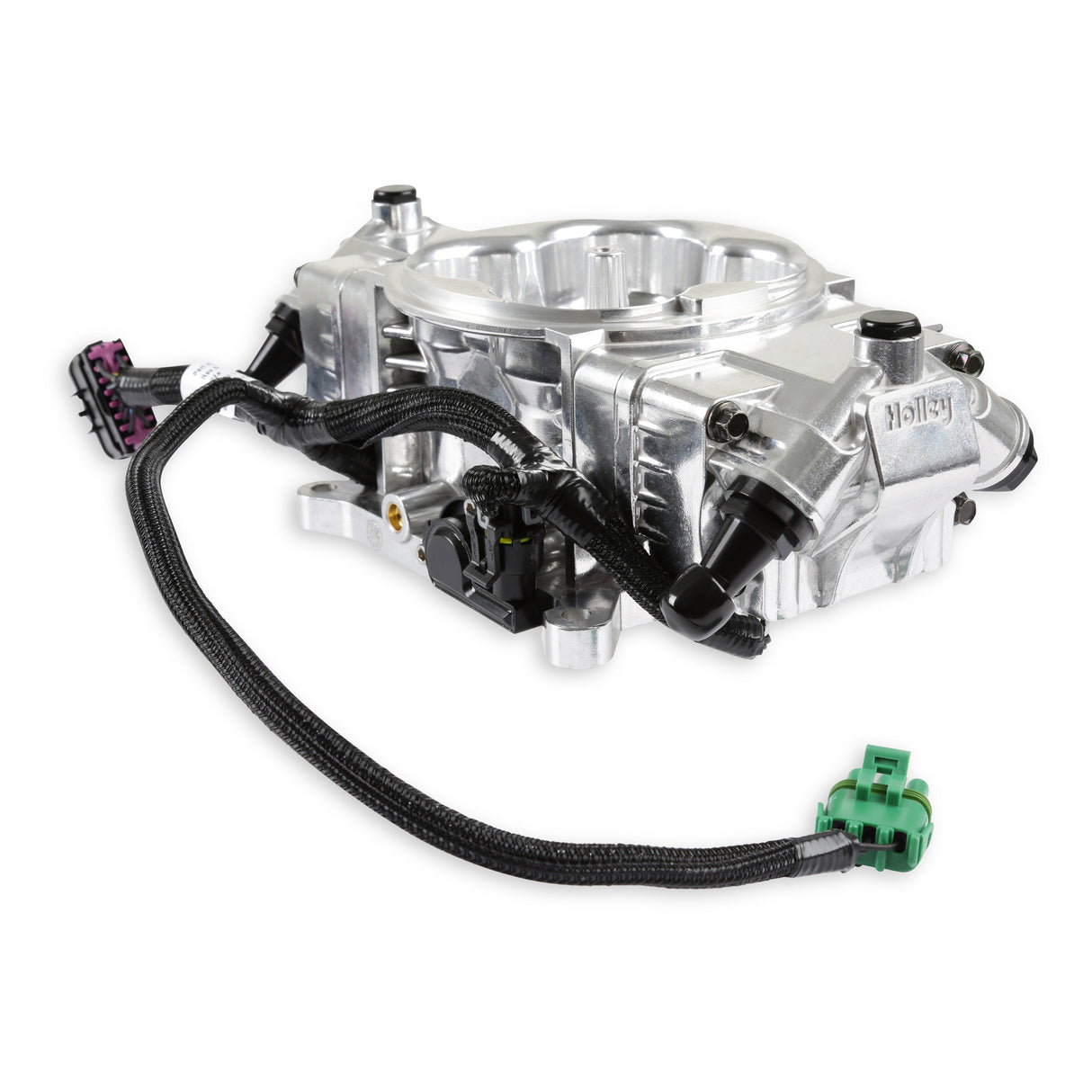 Holley 550-1074 EFI Terminator X Stealth 4150 2x4 - Shiny