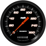 Classic Instruments VELOCITY BLACK 5IN SPEEDO 160MPH - VS56BBLC