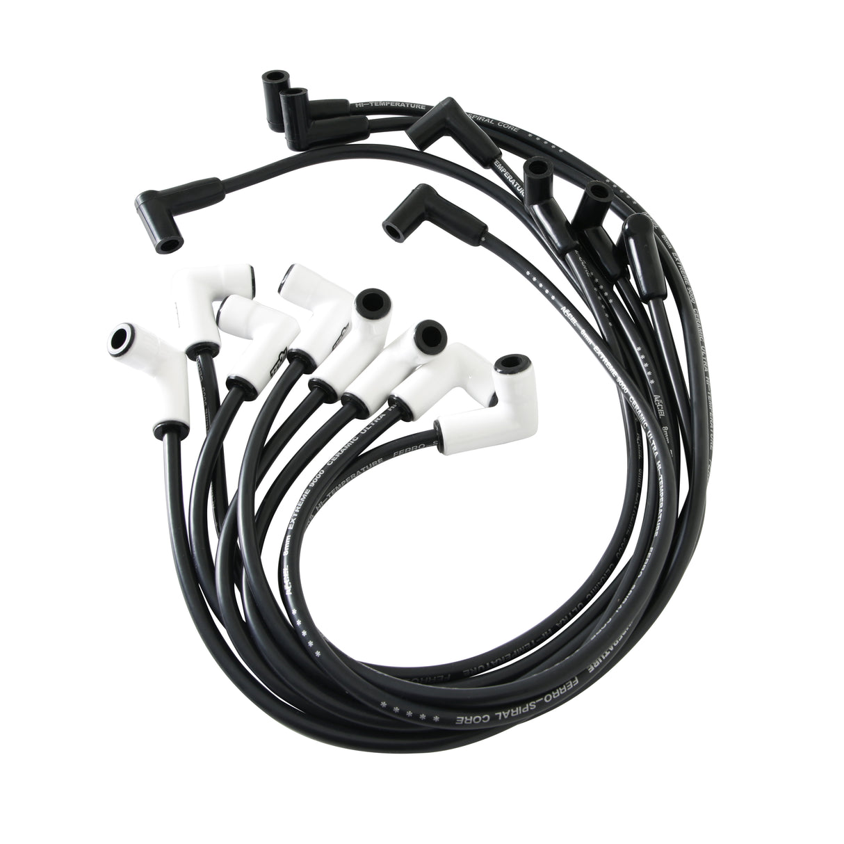 ACCEL Spark Plug Wire Set-Extreme 9000 Ceramic-Chevy/GMC V8 HEI 75-86 Over Valve Cover - 9011C