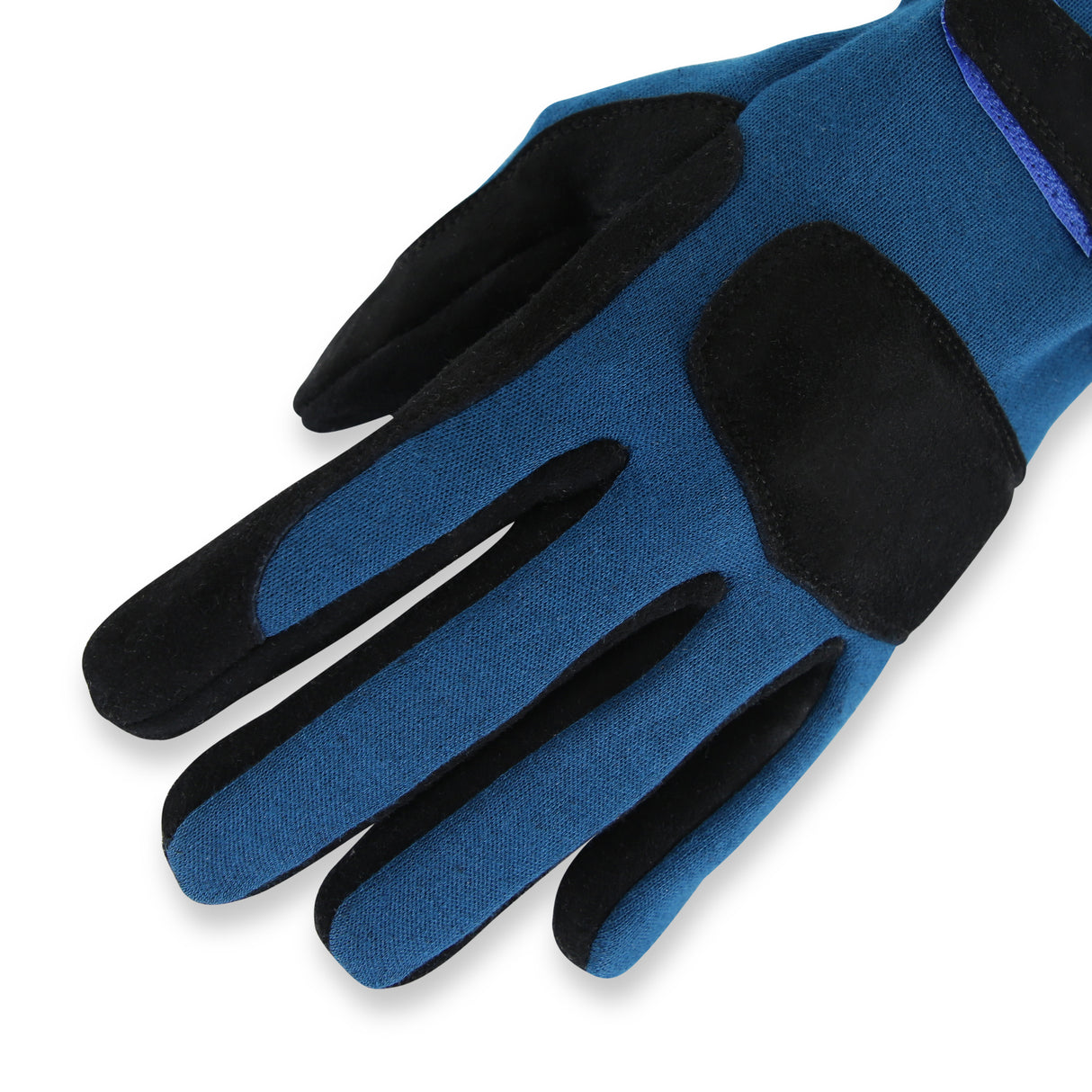 Racequip SFI 3.3/5 Blue / Black Short Gauntlet Nomex Race Gloves - Large - 355025RQP