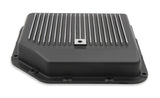 Mr Gasket Transmission Oil Pan - Black Aluminum - 9795BMRG