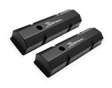 Holley 890010B Sniper Valve Cover - Fabricated Aluminum - SBC - Perimeter Bolt - Flat - Black