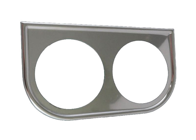 Classic Instruments Chrome Under Dash Panel / 2-Hole - MT55