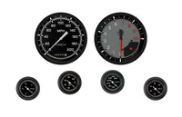 Classic Instruments AutoCross Gray Six Gauge Set - AX151GBLF