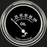 Classic Instruments Traditional 2 5/8" Oil Pressure Gauge - TR281SLF