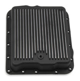 Mr Gasket Transmission Oil Pan - Black Aluminum - 9797BMRG