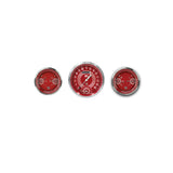 Classic Instruments V8 Red Steelie Three Gauge Set - V8RS61SLC