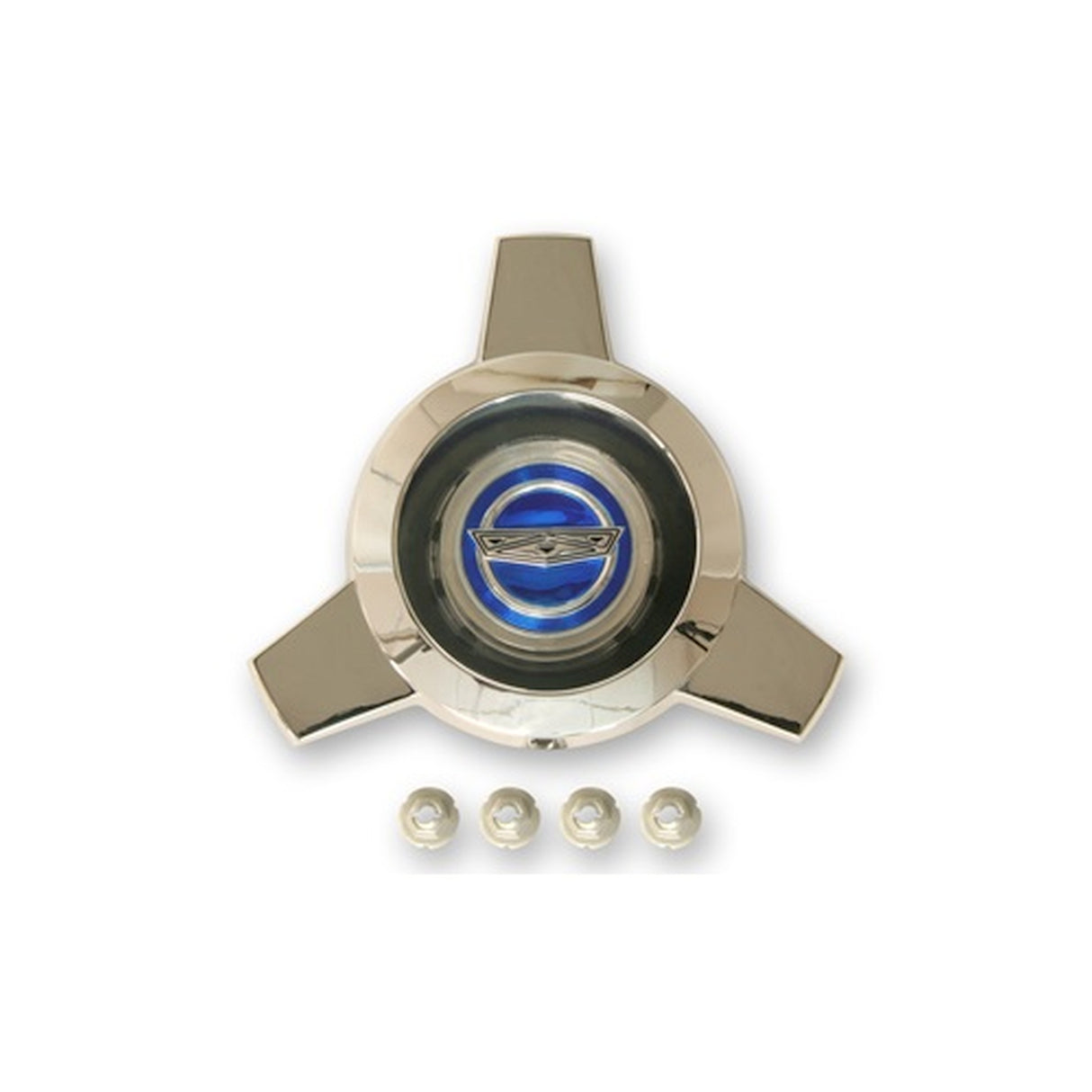 Scott Drake Wire Spoke Center Cap Only (Blue center) - C5AZ-1141-A
