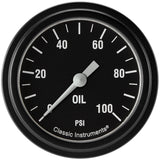 Classic Instruments Hot Rod 2-5/8" Oil Pressure Electric Gauge (100 PSI) - HR381BLF