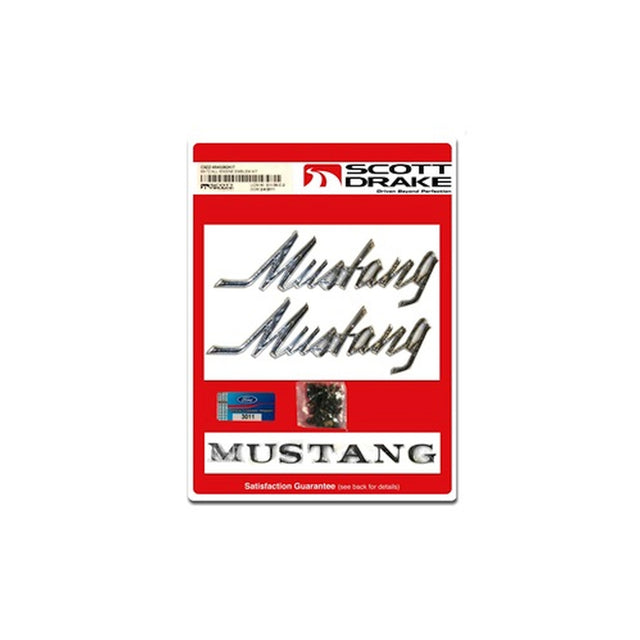 Scott Drake 69-72 Emblem Kit, Pin On, Mustang - C9ZZ-6540282KIT