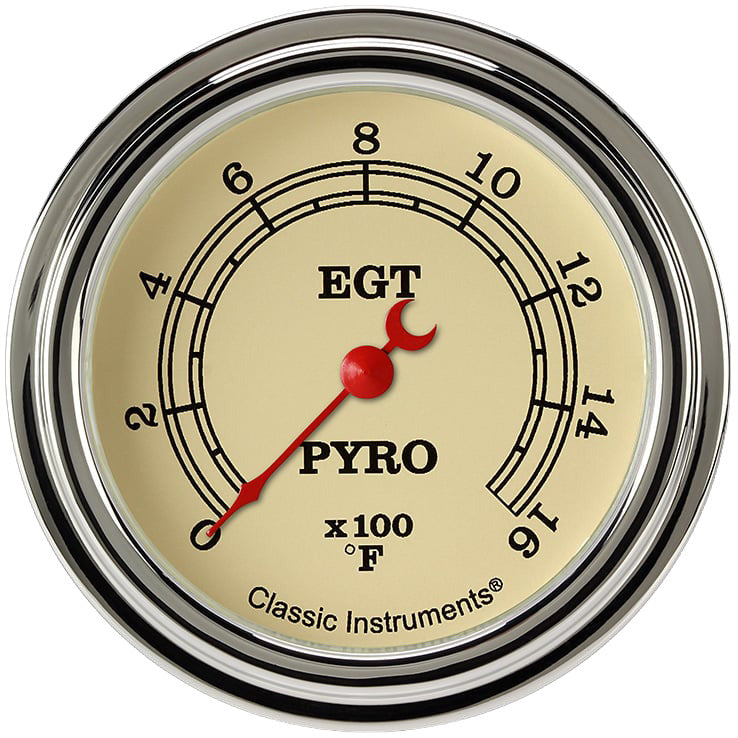 Classic Instruments Vintage 2-5/8" Exhaust Gas Tempature Gauge - VT398SLF