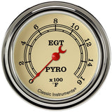 Classic Instruments Vintage 2-5/8" Exhaust Gas Tempature Gauge - VT398SLF