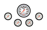 Classic Instruments Velocity White Five Gauge Set - VS365WBLF