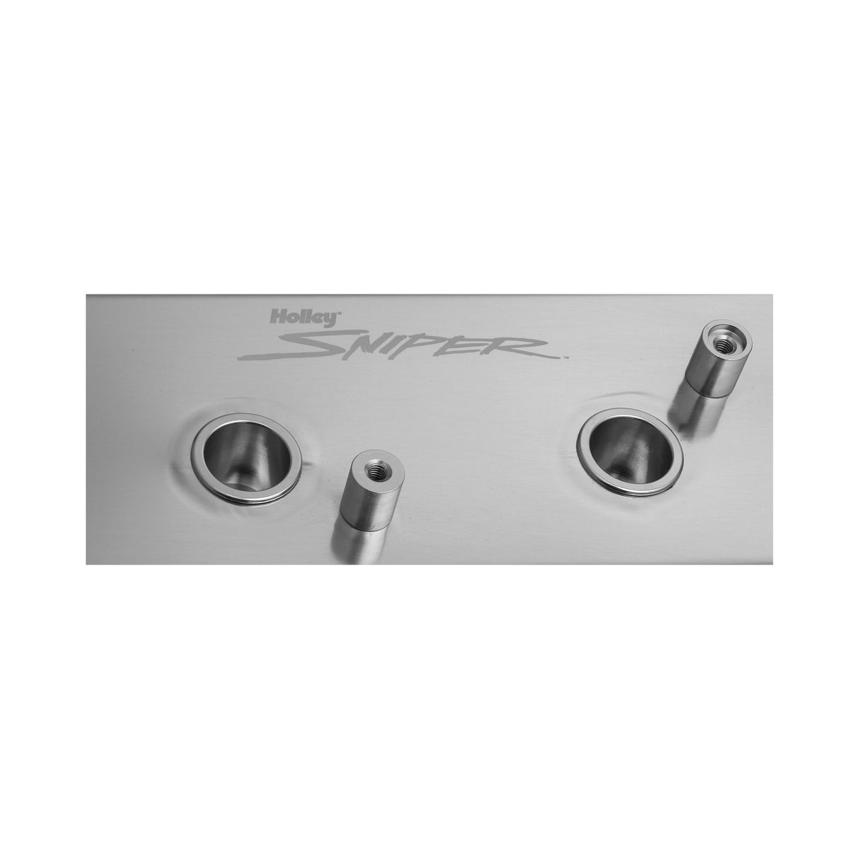 Holley 890014 Sniper Valve Cover - Fabricated Aluminum - GM LS Engines - Natural Anodized