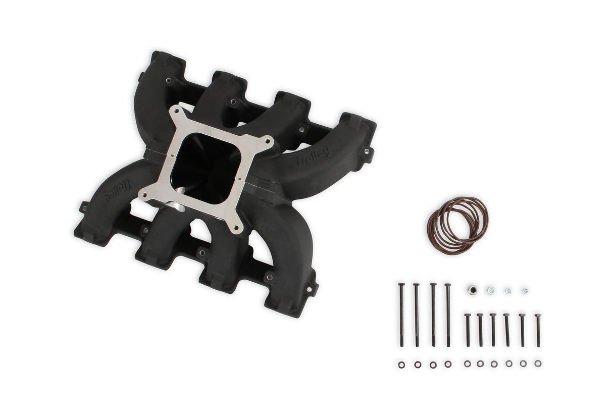 Holley 300-291BK Single Plane Split-Design Race Intake Manifold- GM LS3/L92- Black-4150