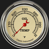 Classic Instruments Vintage 2 5/8" Oil Temperature Gauge - VT328SLF