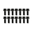 Mr Gasket Header Bolts - 5/16-18 x 3/4 Inch Hex Head - Black Oxide - 976