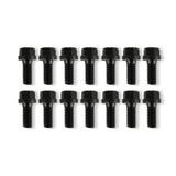 Mr Gasket Header Bolts - 5/16-18 x 3/4 Inch Hex Head - Black Oxide - 976