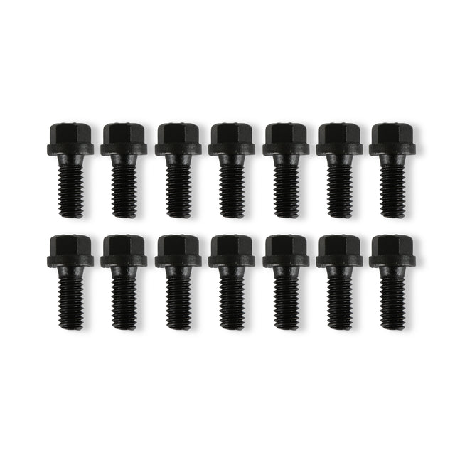 Mr Gasket Header Bolts - 5/16-18 x 3/4 Inch Hex Head - Black Oxide - 976