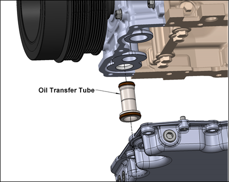 Holley 302-86 Oil Transfer Tube - Ford Godzilla 7.3L
