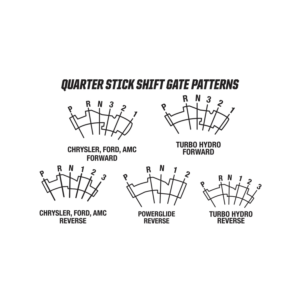 Hurst Pistol-Grip 4-Speed Quarter Stick Race Shifter - 3162023
