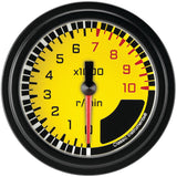 Classic Instruments AutoCross Yellow 2-5/8" Tachometer Gauge - AX383YBLF