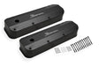 Holley 890007B Sniper Valve Cover - Fabricated Aluminum - Ford Big Block - Black Finish
