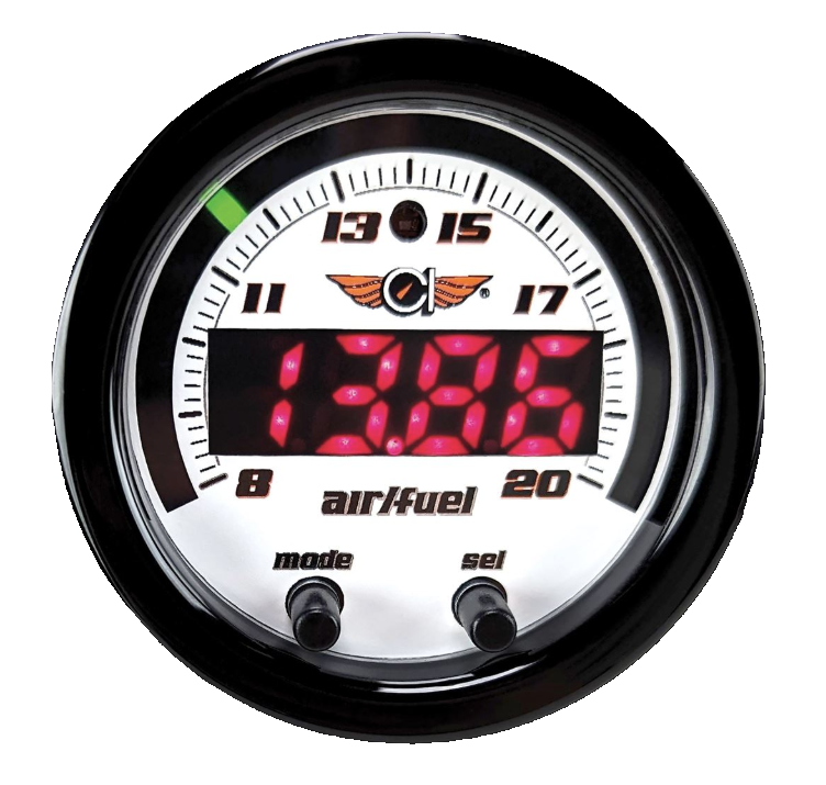 Classic Instruments Velocity White Digital Air Fuel Ratio Gauge 2 1/8 - VS194WD